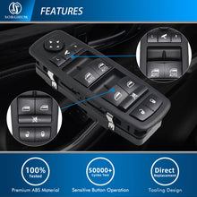 Load image into Gallery viewer, Sorghum 56046826AE 11-Pins Front Left Side Power Window Switch with Folding Button for Dodge Journey Chrysler 300 Ram 1500 2500 3500