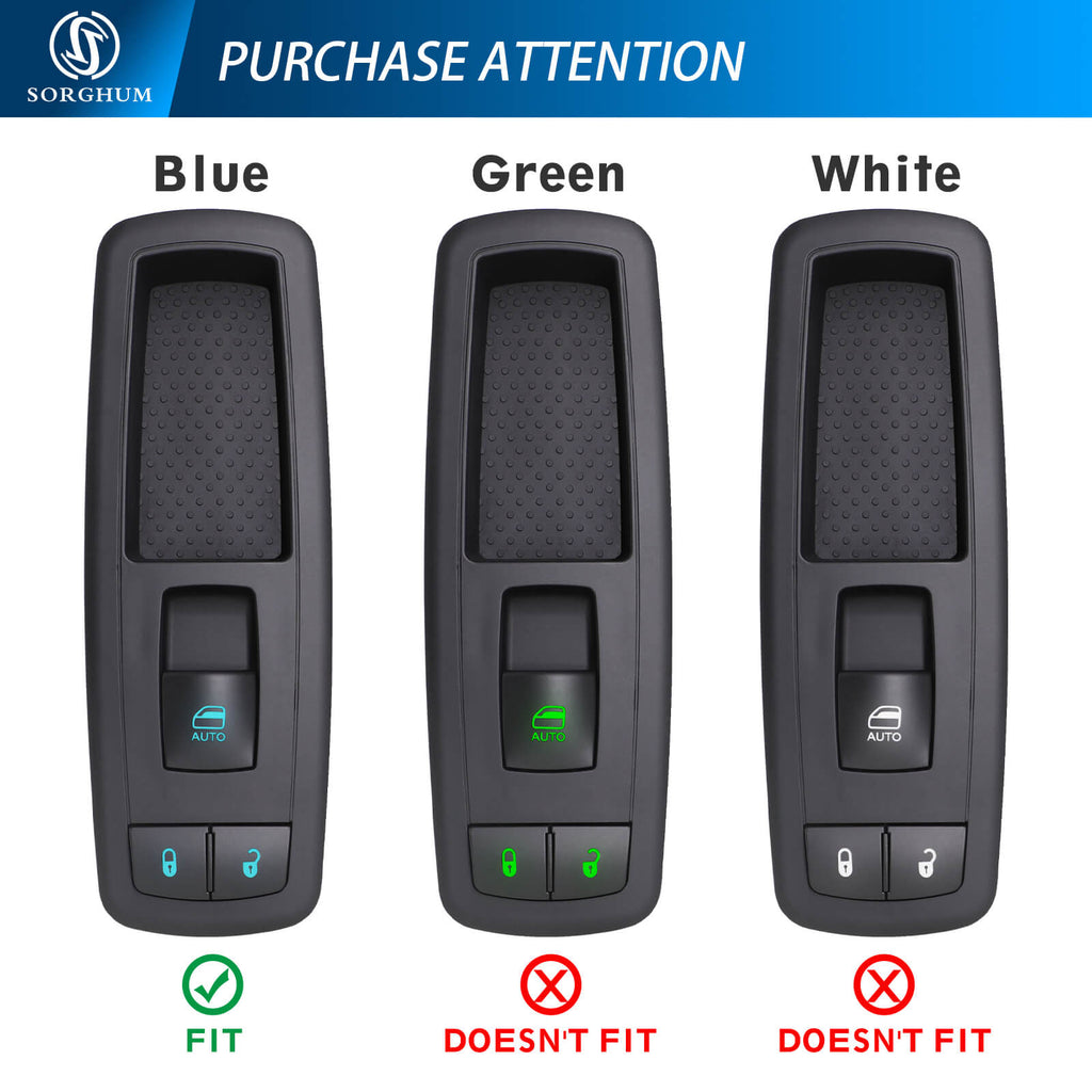 Sorghum 4602544AG Front Passenger Side Blue Power Window Lock Switch For Dodge Chrysle Jeep