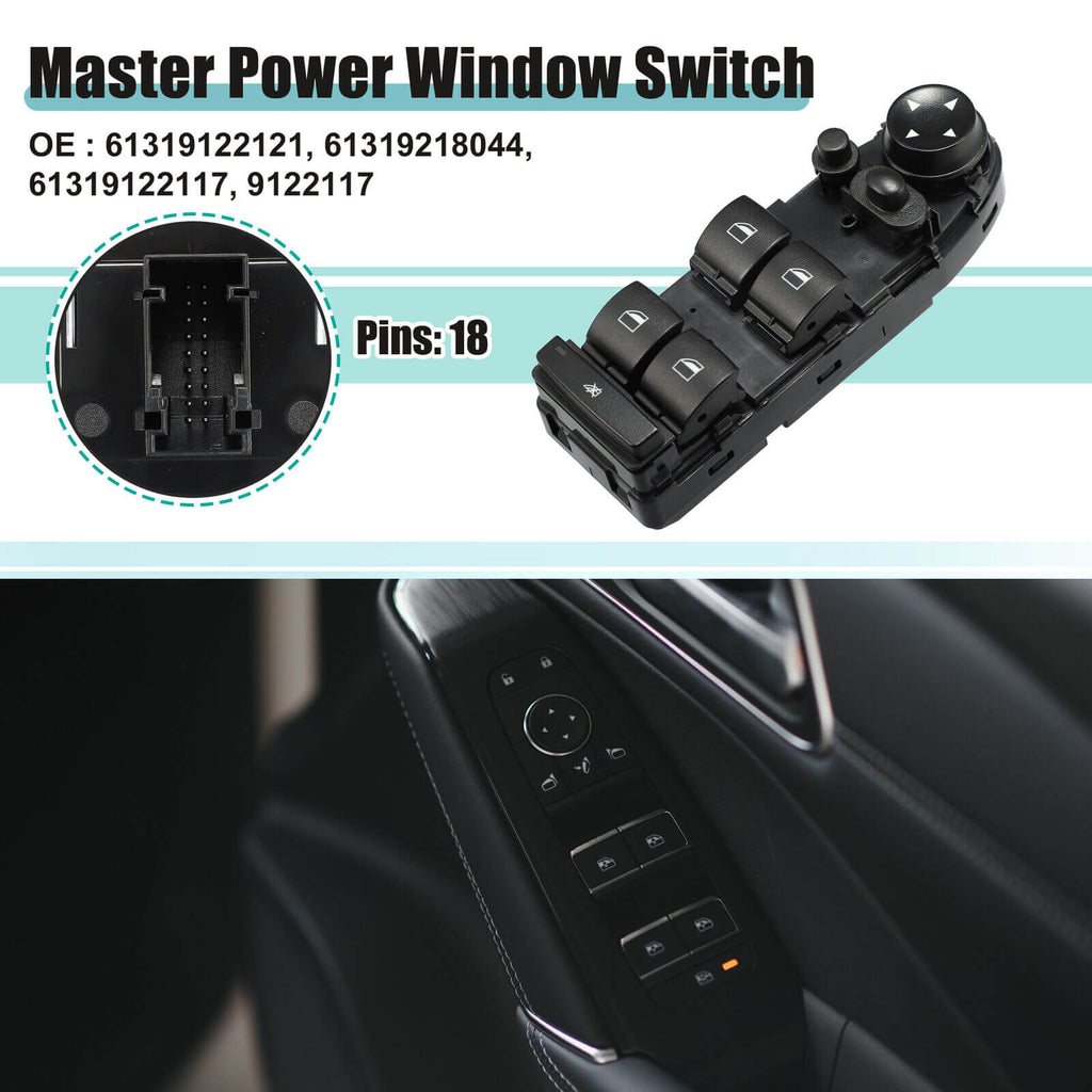 Sorghum 61319122121 Driver Side Power Window Switch For BMW E70 E71 X5 X6