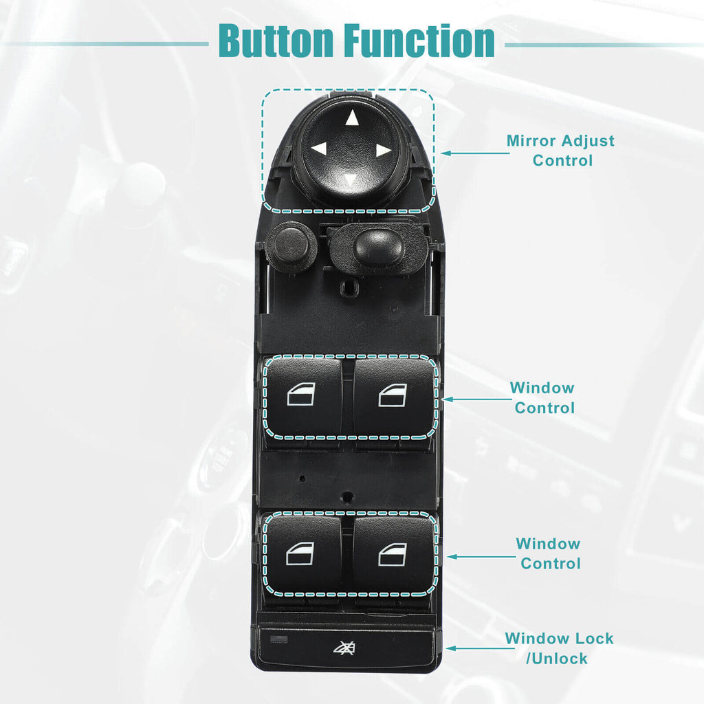 Sorghum 61319122121 Driver Side Power Window Switch For BMW E70 E71 X5 X6