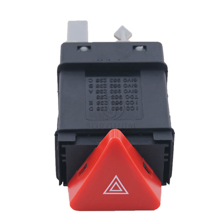 Sorghum 6N0953235 Auto Emergency Warning Light Hazard Switch for VW Polo Lupo Transporter