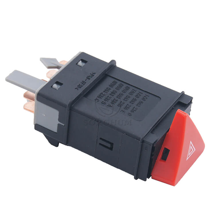 Sorghum 6N0953235 Auto Emergency Warning Light Hazard Switch for VW Polo Lupo Transporter