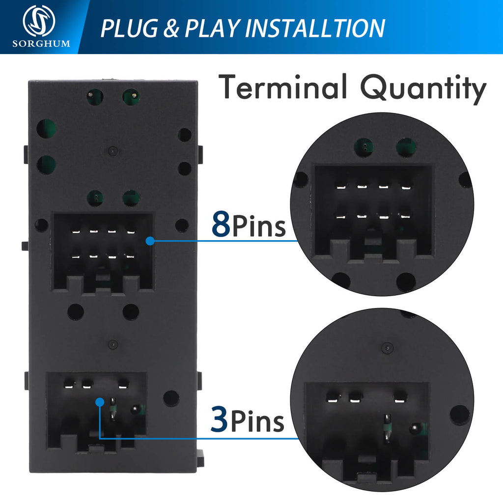 Sorghum 5L1Z14529AA Front Left Door Power Window Master Switch Fit For Ford Crown Victoria For Mercury Grand Marquis