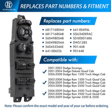 Load image into Gallery viewer, Sorghum 68171680AB 12+8pins Master Power Window Switch For Dodge Dakota Durango 2001-2004