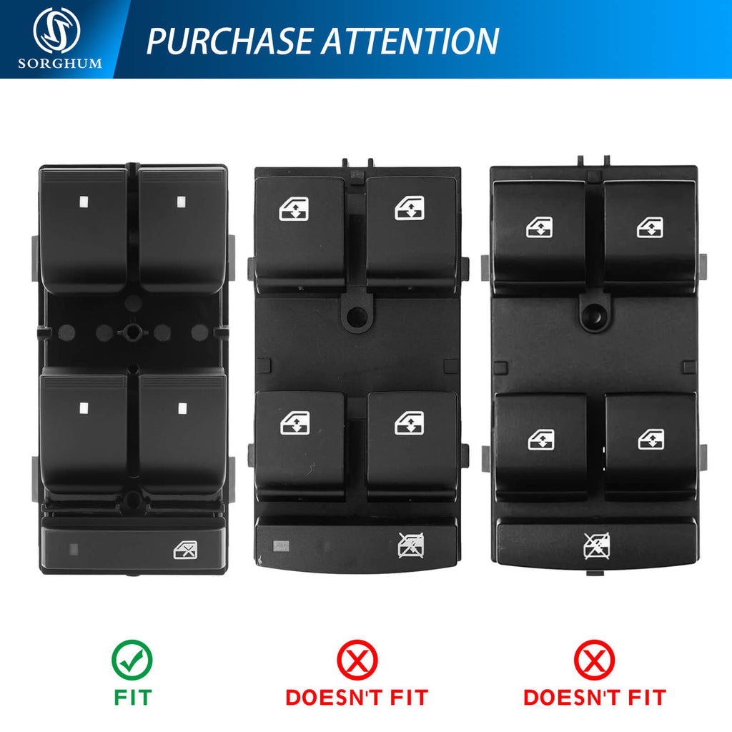 Sorghum 20945129 Master Power Window Switch Fit for Chevrolet Silverado HHR Traverse for GMC Sierra 1500 2500 3500 Yukon