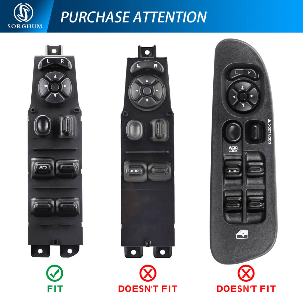 Sorghum 68171680AB 12+8pins Master Power Window Switch For Dodge Dakota Durango 2001-2004