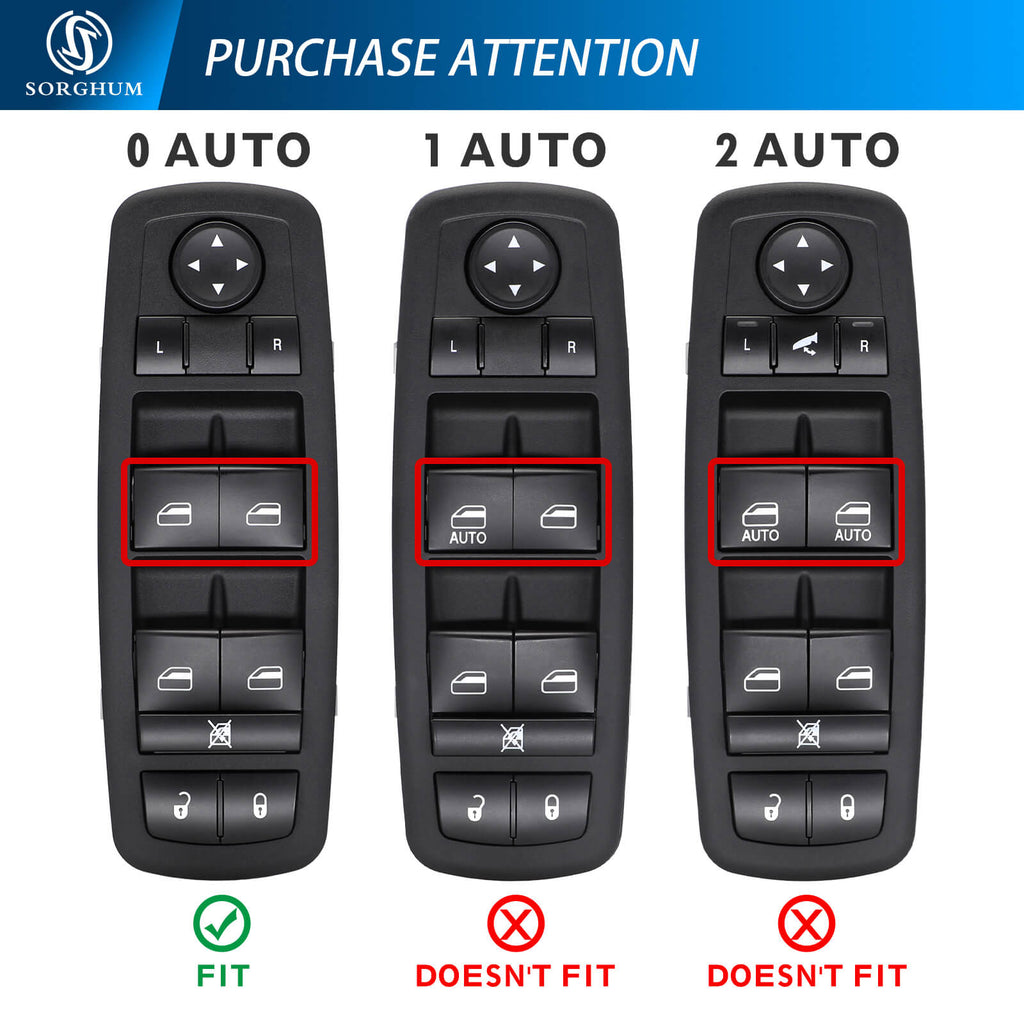 Sorghum 68110867AB 9+3pins High Quality Driver Side Glass Lift Master Power Control Main Window Switch For Dodge Ram 1500 2500 Grand Caravan For Chrysler Town Country