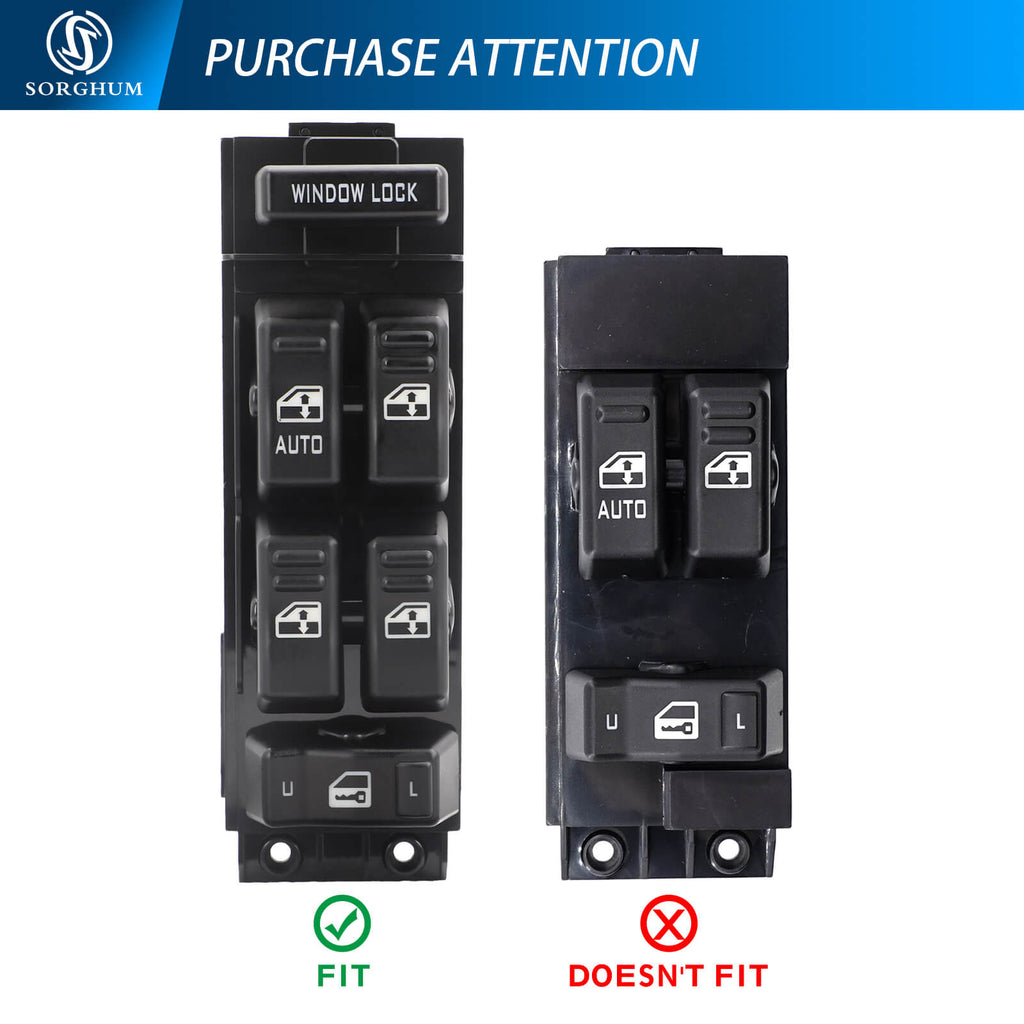 Sorghum 15720127 12+8 pins Front Driver Side Power Window Master Lifter Switch For Chevy For Cadillac Escalade For GMC